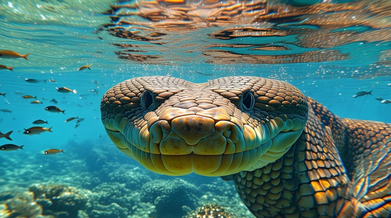 世界上最大的蛇红海